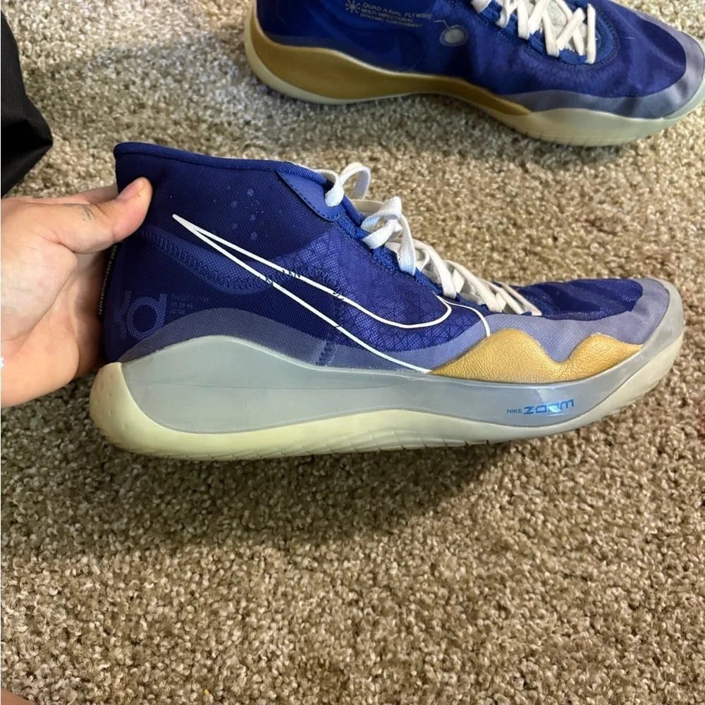 Nike Zoom KD 12 TB Kevin Durant Royal Blue White Camo tongue - Picture 3 of 8